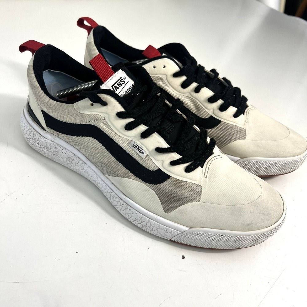 Vans UltraRange Shoes‎ Mens Size 13 Beige Black Textile Walking Low Top Sneakers